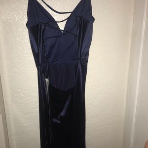 heidi formal satin lattice dress